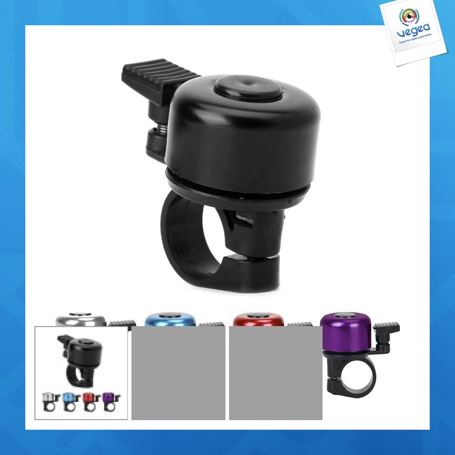 Sonnette de vélo de promoción « alu kompakt » - mélange de couleurs