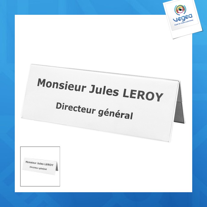 Soporte de 2 caras para etiquetas de identificación 40 x 100 x 40 mm