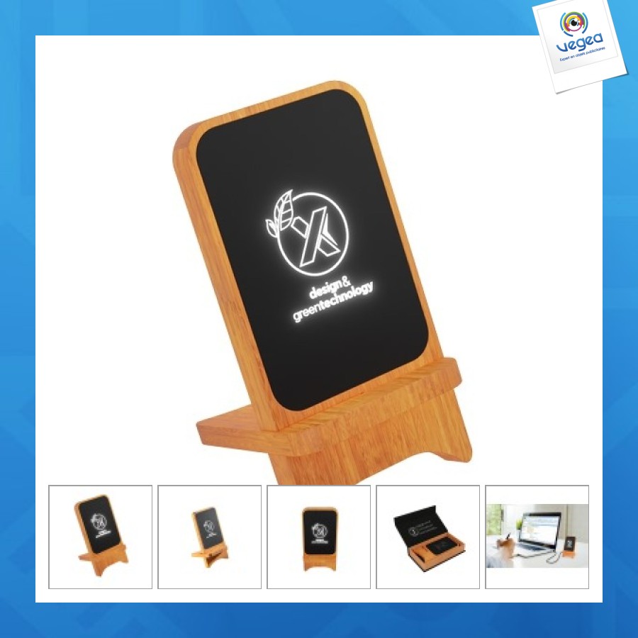 Soporte y cargador de teléfono de 10w