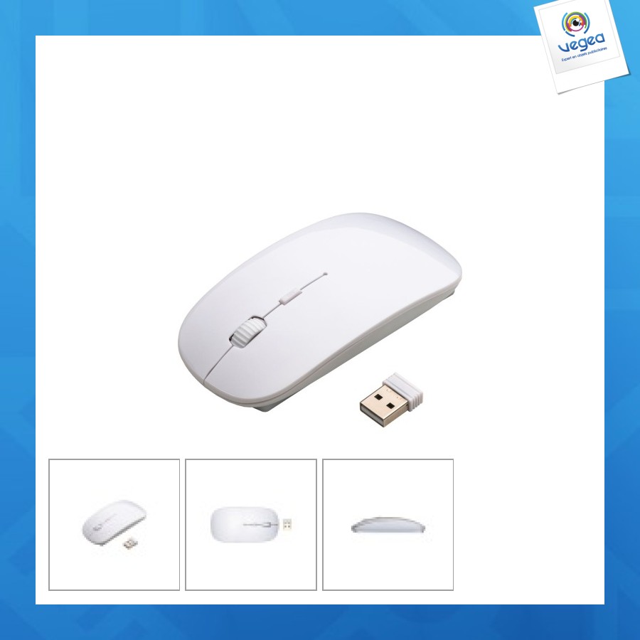 Souris sans fil personalizable en abs