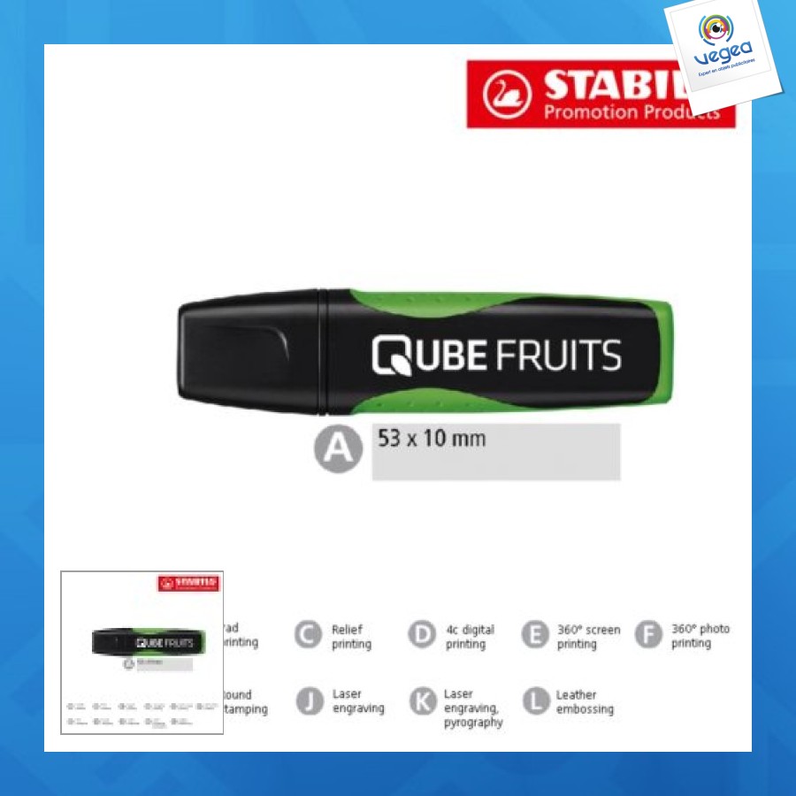 Stabilo personalizable green boss rotulador fluorescente set de 3