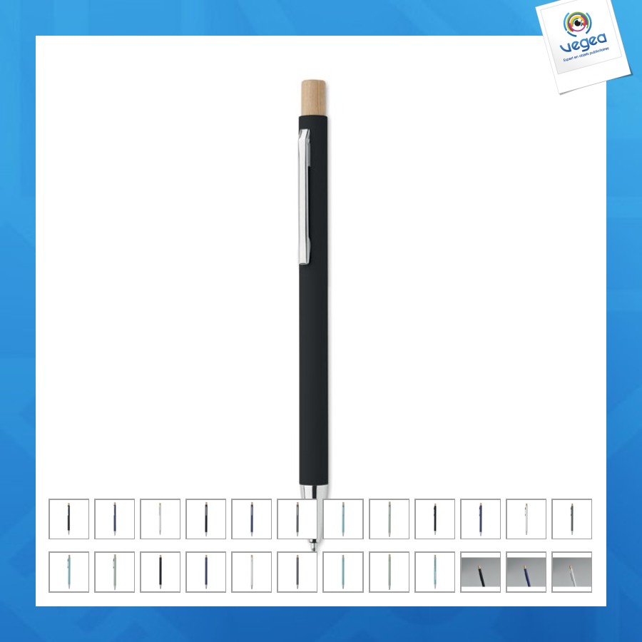 Stylo bille personalizable aluminium recyclé