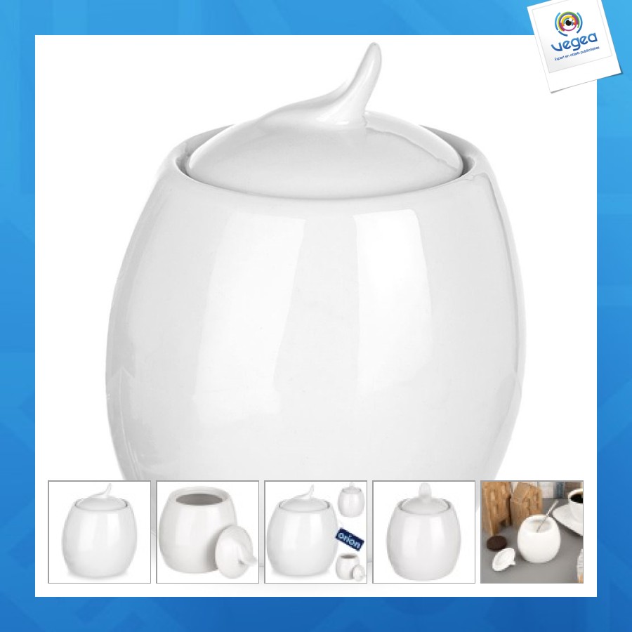 Sucrier de promoción en porcelaine mona 240ml