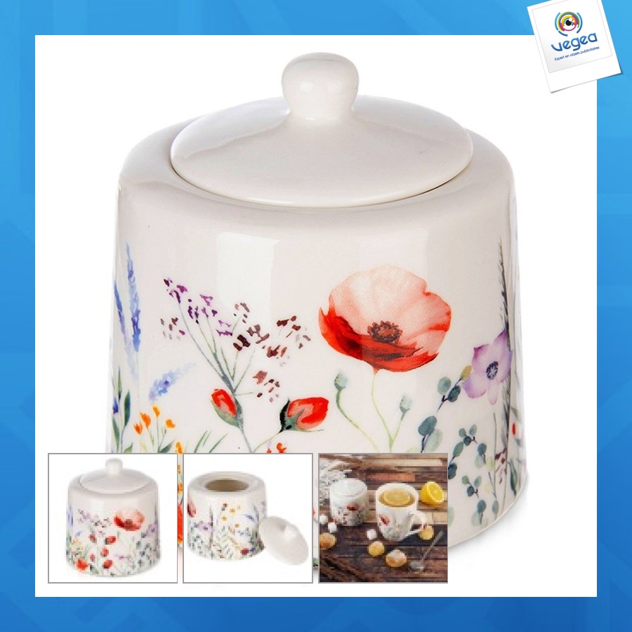 Sucrier de promoción maki en porcelaine blanche 320ml