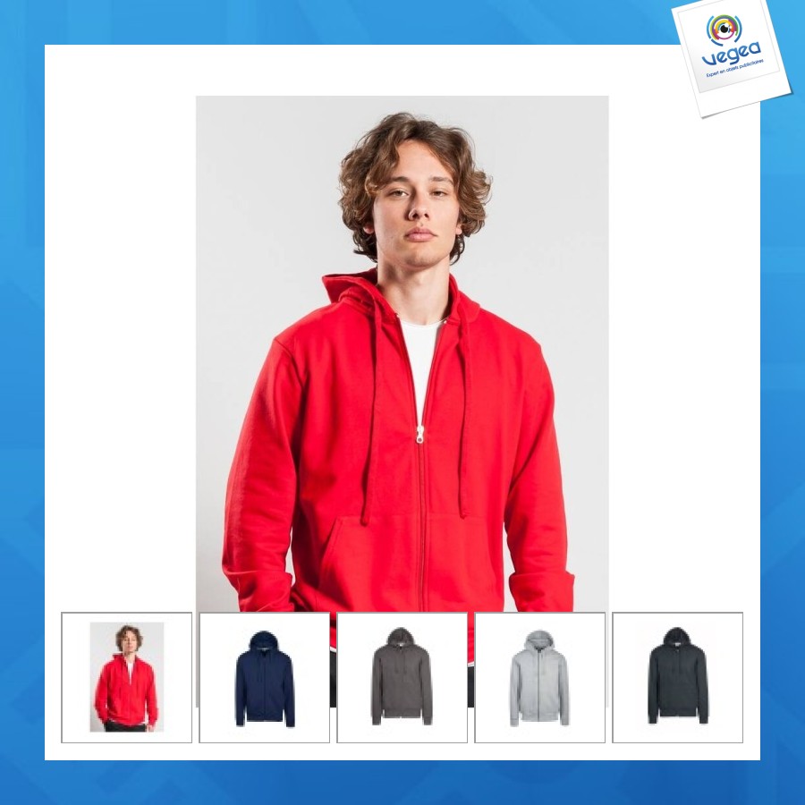 Sudadera con cremallera