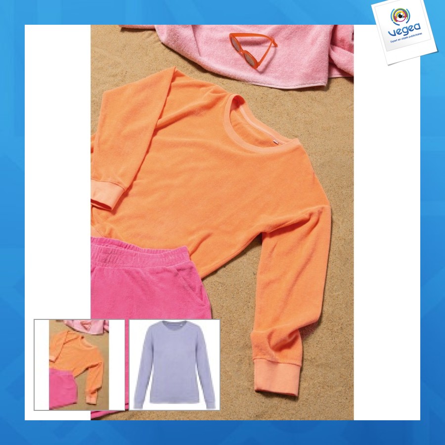 Sudadera de rizo oversize para mujer
