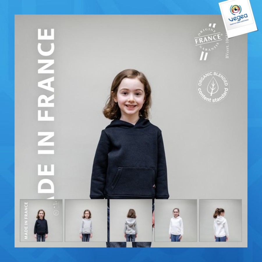 Sudadera polar con capucha para niños