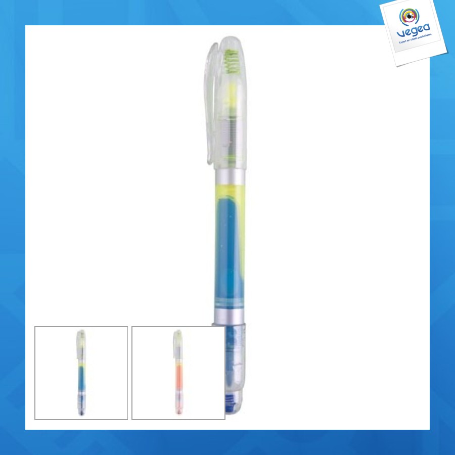 Surligneur personalizable bicolore