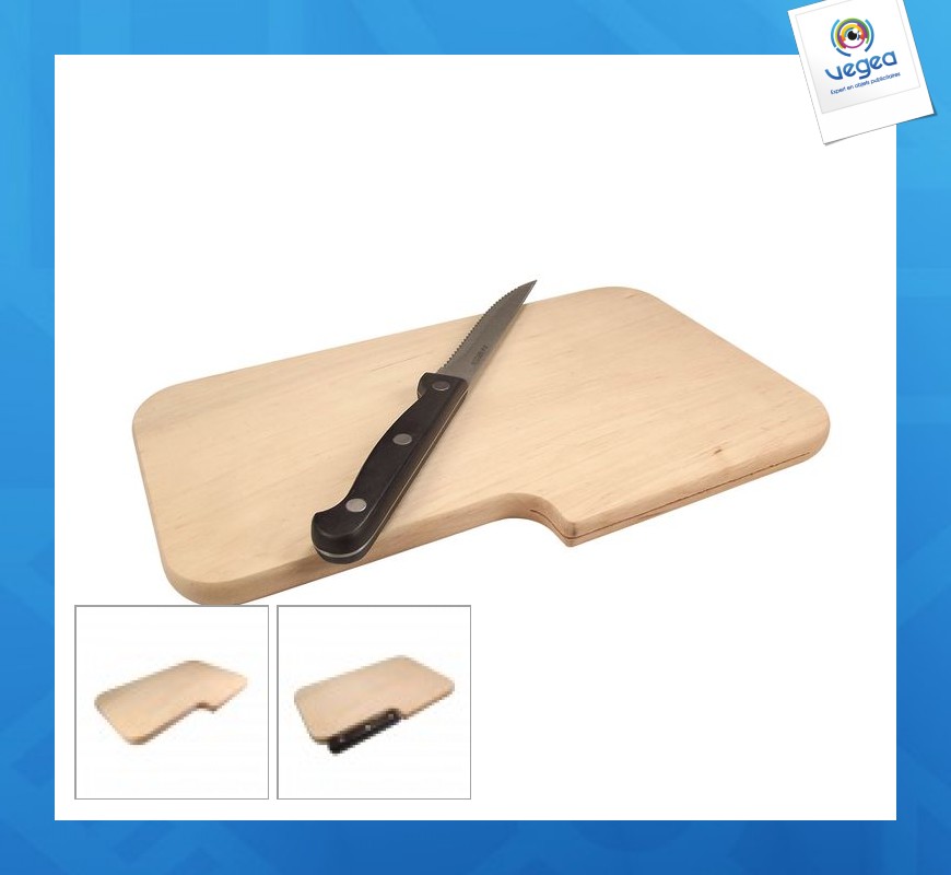 Tabla con soporte para cuchillos