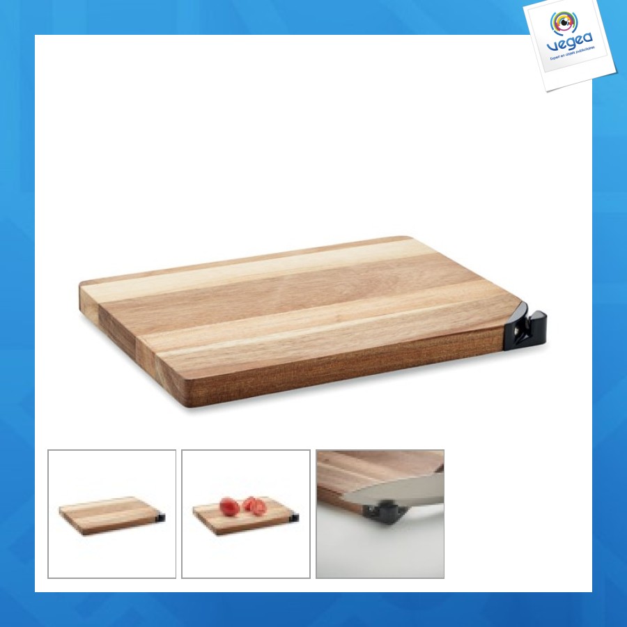 Tabla de cortar personalizable de acacia