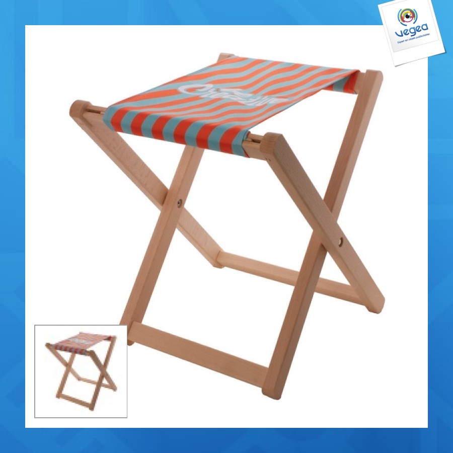 Taburete de promoción de playa personalizado