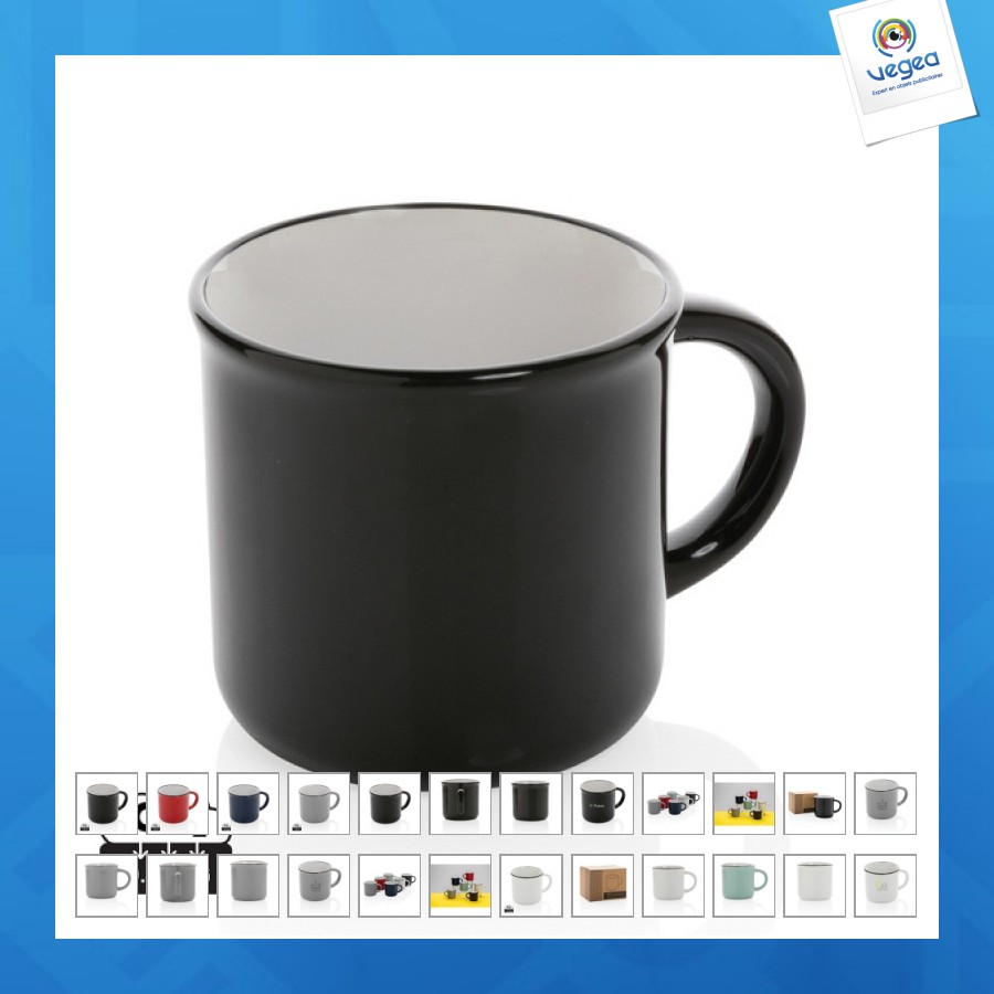 Taza de cerámica de promoción vintage