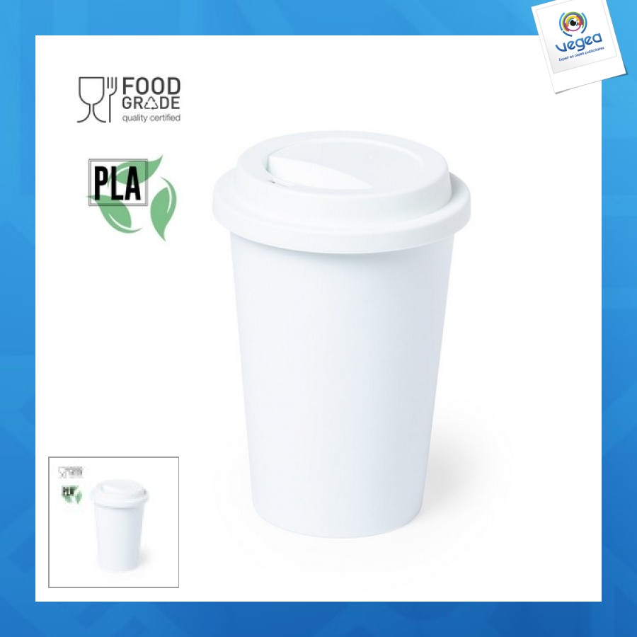 Taza de pla biodegradable
