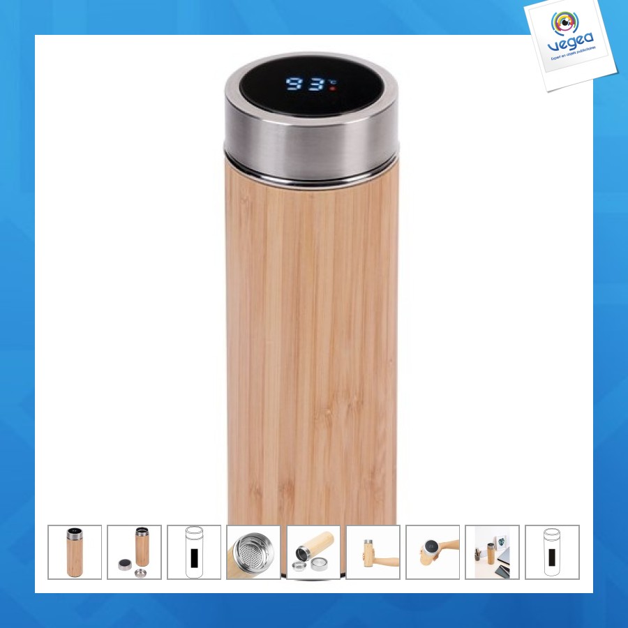Taza isotérmica bamboo temp