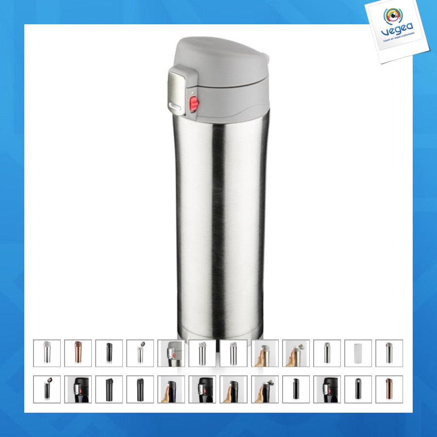 Taza isotérmica personalizable con cierre 40cl