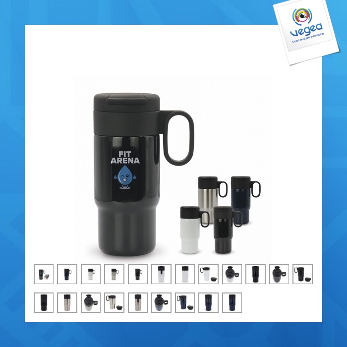 Taza isotérmica personalizable para coche flujo 300ml