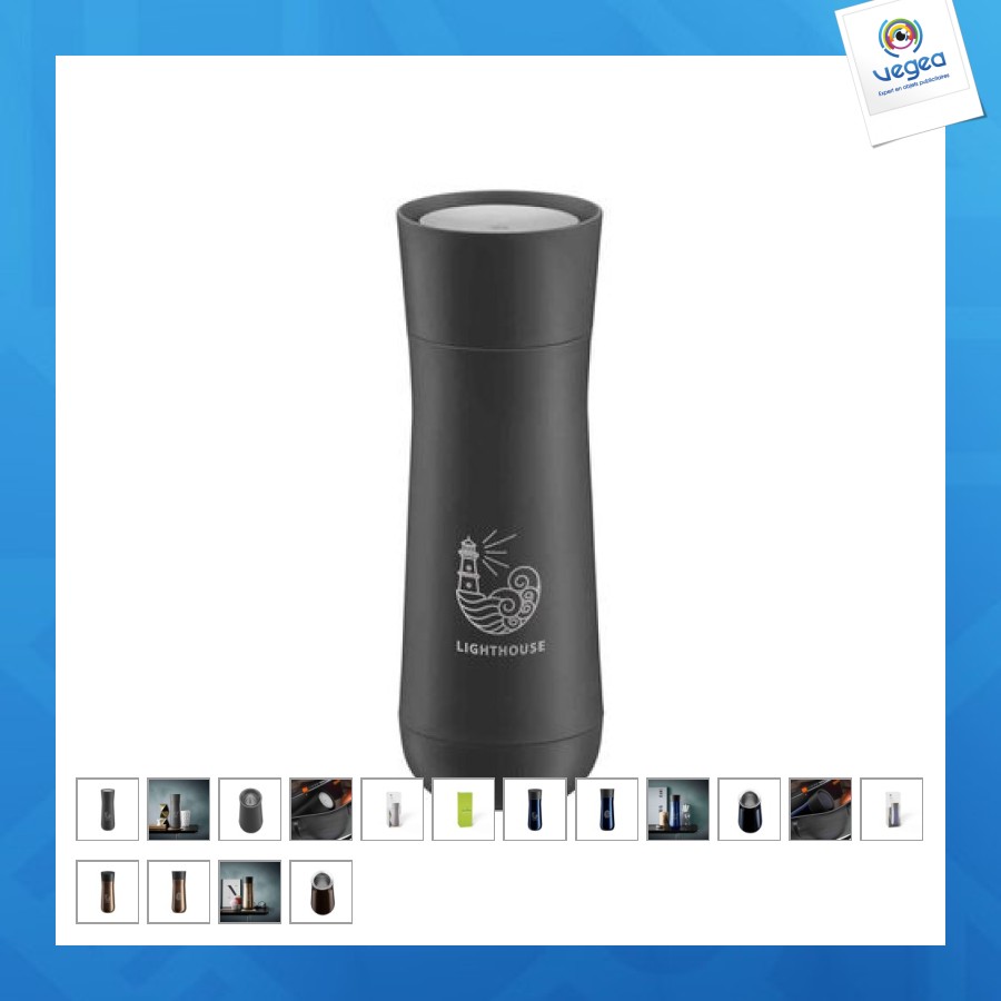 Taza isotérmica personalizable wmf impulse 0,35l cromargan cepillado