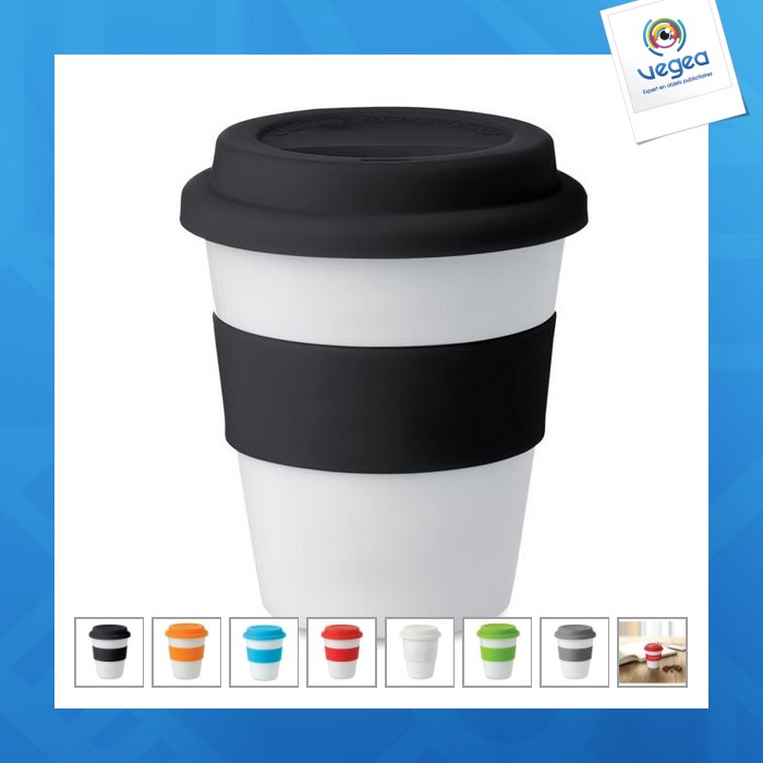 Taza reutilizable con tapa