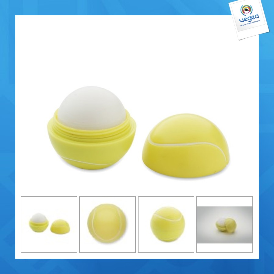 Tenis - bálsamo labial con pelota de tenis