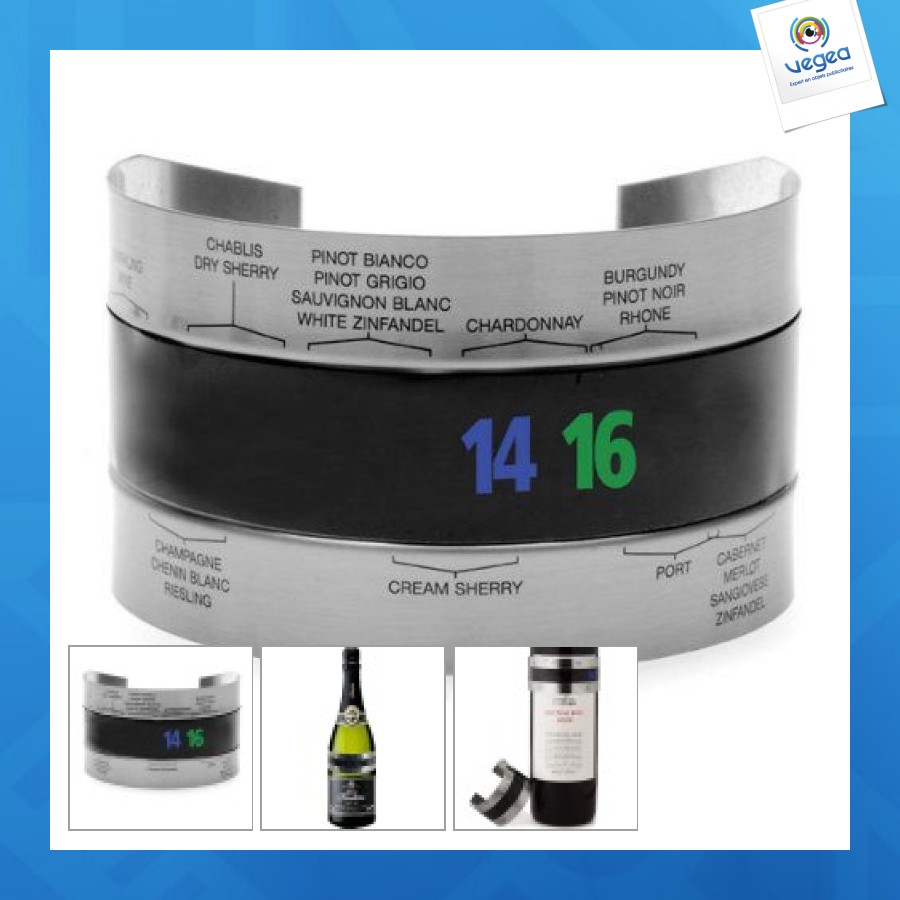 Thermomètre à vin personalizable