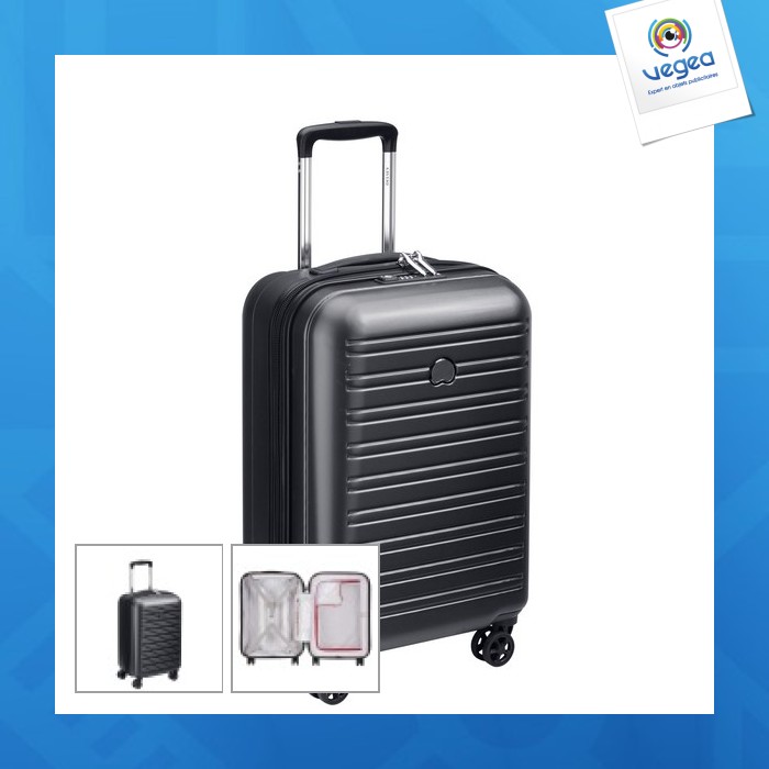 Trolley de negocios con 4 ruedas dobles 55 cm - protección para portátil 17