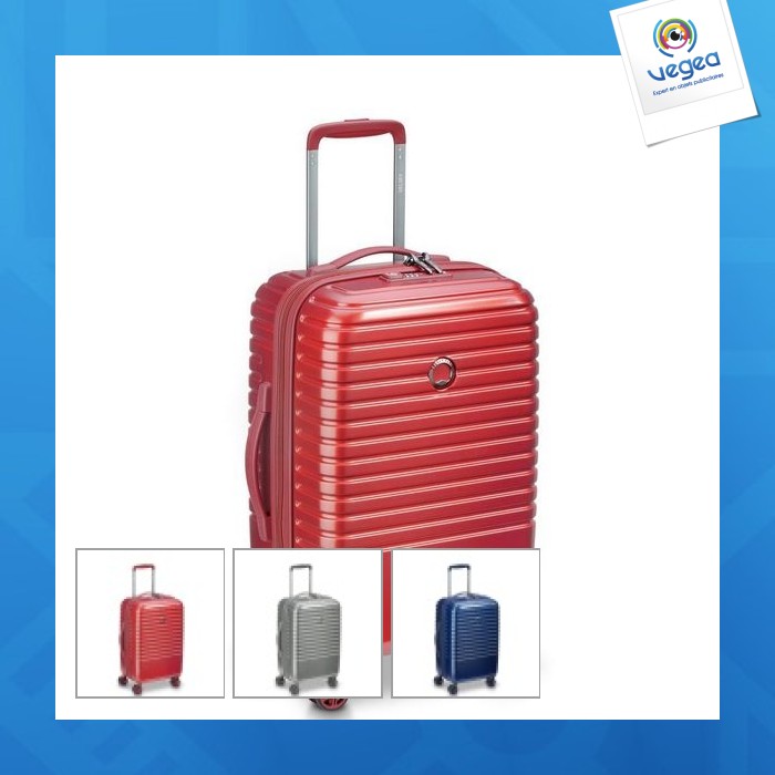 Trolley personalizable cabina maleta 4 ruedas doble 55 cm - caumartin plus