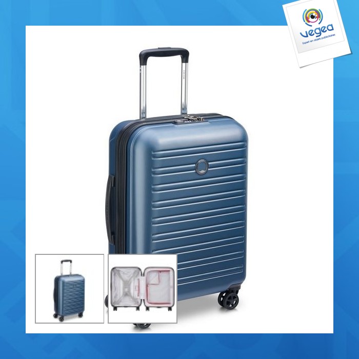 Trolley personalizable cabina slim 4 ruedas dobles 55 cm - segur 2.0