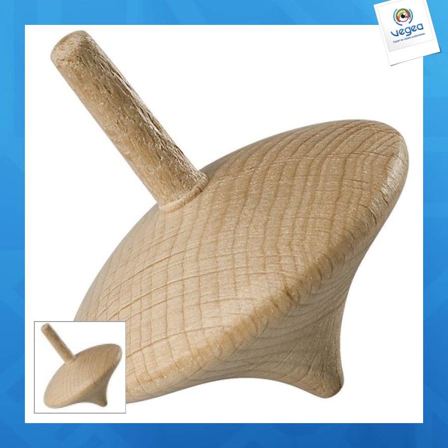 Trompo de promoción de madera clásico