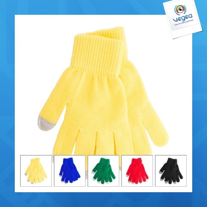 Un par de guantes táctiles