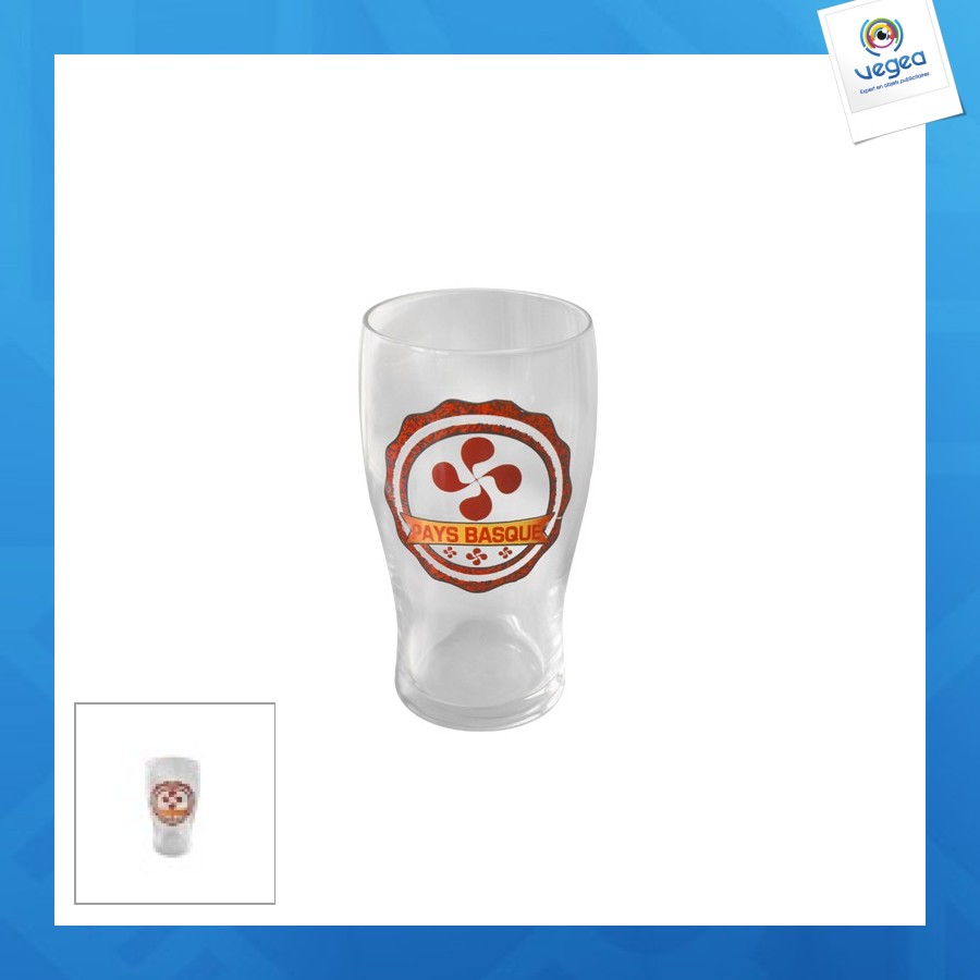 Vaso de cerveza personalizable 30cl