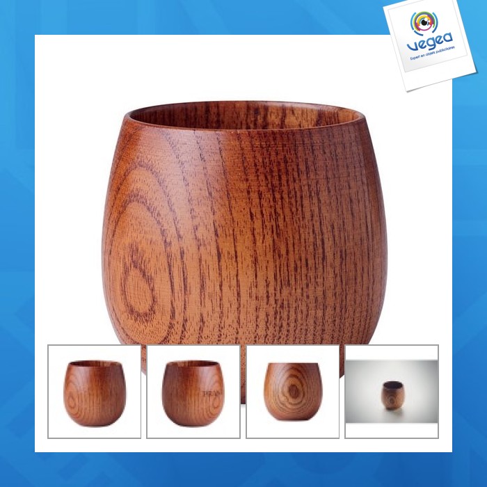 Vaso de madera de roble 250 ml