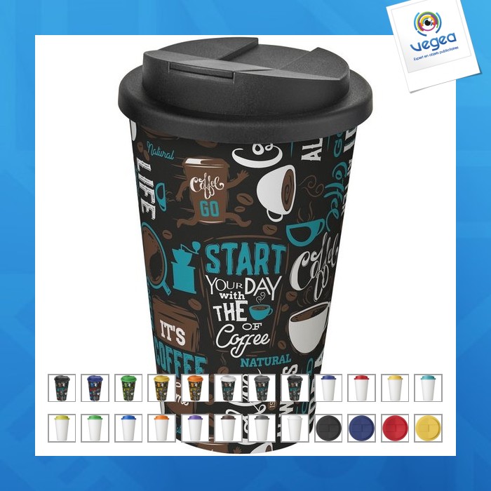 Vaso isotérmico brite-americano® 350ml con tapa hermética