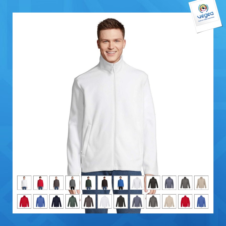 Veste micropolaire de promoción zippée unisexe - nitro