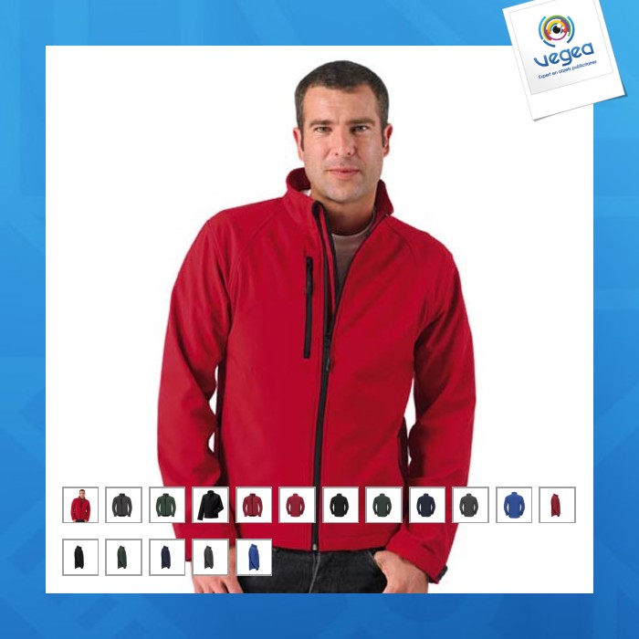 Veste softshell de promoción 3 couches
