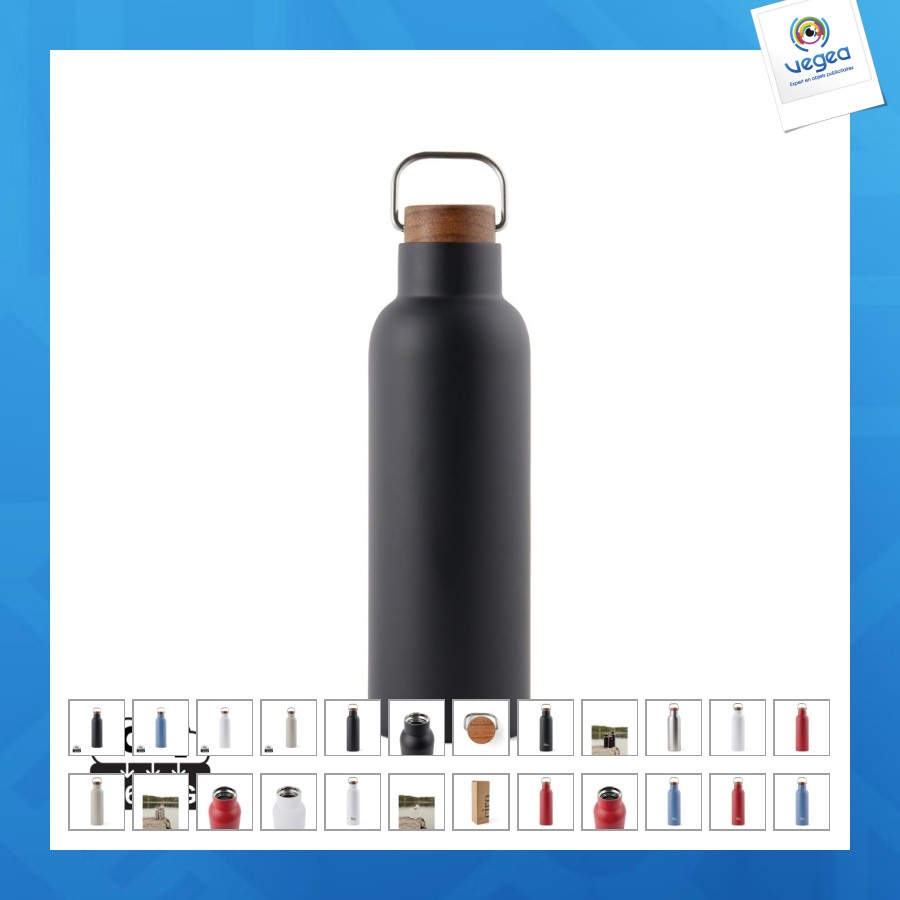 Vinga bouteille isotherme personalizable 800ml en acier rcs ciro
