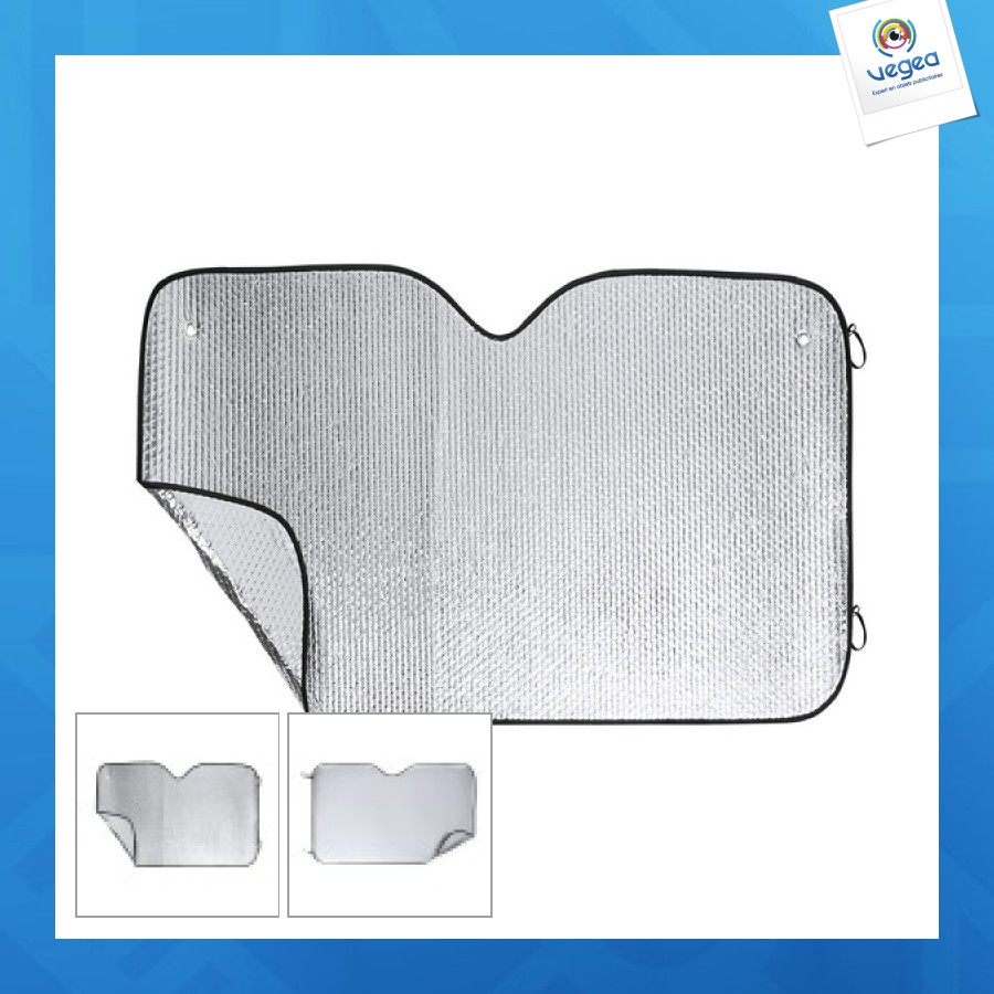 Visera solar personalizable de aluminio 130x80cm